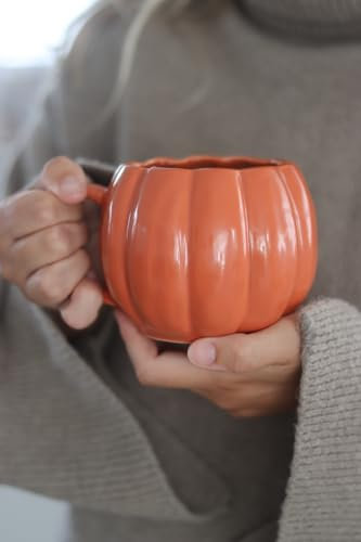 Pretty Little Home Large Pumpkin Mug - Autumnal Orange