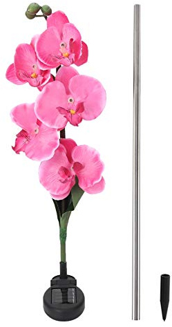 Fdit Wasserdichte Solar-Motte-Orchidee-LED-Lampe, Aktiviertes Weglicht, IP65, für Garten, Hof, Terrasse, Dekoration