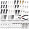 165 Stück Reißverschluss Reparatur Set, Reisverschluss-Fix-Kit, Reisverschlußzipper Set, Reißverschluss Zieher, Ersatz Zipper für Reißverschluss für Reparieren Jacke/Jeans/Tasche (4 Größen: #3/4/5/8)