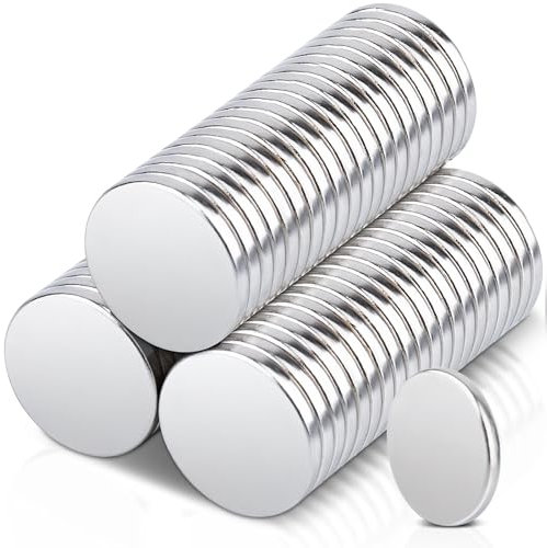 60 Stück Neodym Magnete, 12x1,5 mm Kleine Magnet Extra Stark, Magnete für Magnettafel, Rund Starker Magnet e für Kühlschrank, Whiteboard, Büro Kühlschrankmagnete Seltenerdmagnete