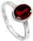 JEWELFORCE 925 Sterling Silber Granat Edelstein Ring Herren Damen Stein Band Ring Alle Größen Ring Handgefertigter Schmuck JSR-1078AB_55 (17.5)