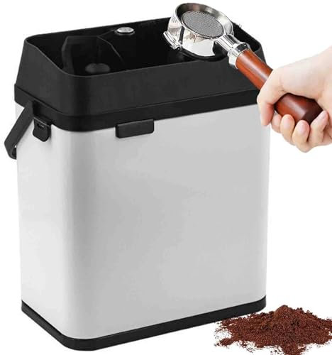 HNBYLMM Electric Portafilter Cleaning Machine, Automatic Coffee Grounds Cleaning Machine, Portafilter Cleaning Machine with 3 Scrapers & 1 Brush Head, for Home, Cafe, Restaurant