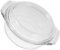 MAGICLULU Cocotte Ronde En Verre Avec Couvercle Compatible Mini-four - Cocotte En Verre Compatible Lave-vaisselle Couleur Bleu Sarcelle Élégante