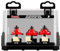 Freud 90-206: Six Piece Decorative Edge Quadra-Cut Router Bit Set