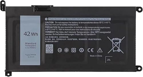 JPFMR Laptop Battery for Dell Chromebook 3400 3100 2-in-1 5488 5493 5593 Series 0JPFMR 7T0D3 07T0D3 RDNP5 DN33X 7MTOR 7MT0R 11.4V 42Wh