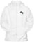 Men's Waterproof Bowling Jacket – White Fleece-Lined Lawn Bowls Coat, Windproof Zip-Up with Detachable Hood- Elasticated Cuffs & Zip Pockets Bowling Outerwear (Jacket XL)