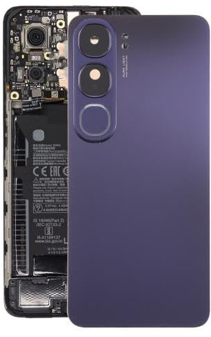 ESVDBPUV GKOZTXJ DSZQKS for vi-vo Y300 5G Indien Version Batterie Rückseite mit Kamera Objektiv Abdeckung(Lila)