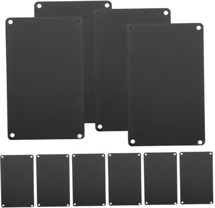 CIYODO 10Pcs Blank Aluminum Name Plates Engraving Tags for Crafts Door Plates for Office Smooth Edge Design Multi Functional Sign Blanks Finish