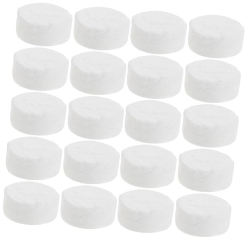 FRCOLOR Disposable Compressed Face Towels 20pcs, Water Absorbent Cotton Facial Cleansing Cloths for Travel and Makeup Removal