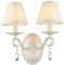 Casa Padrino Barockstil Kristall Wandleuchte Creme/Gold 33 x 20 x H. 35 cm - Barock Möbel