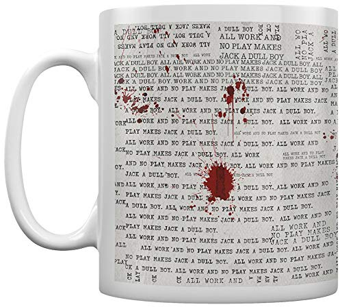 Pyramid International The Shining Mug (All Work and No Play Design) 11oz Ceramic Coffee Mug, Coffee Mugs for Women and Men - Official Merchandise