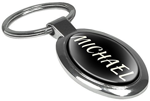 printplanet Schlüsselanhänger mit Namen Michael - Motiv Klassik - Namensschlüsselanhänger, personalisierter Anhänger, Talisman, Anhänger, Chrom