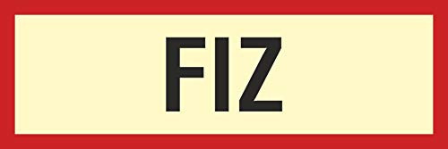Schild FIZ Brandschutzzeichen | 3 mm Alu-Verbund, wetterfester UV-Direktdruck, robust und langlebig, Made in Germany