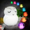 Glinrui Eule Nachtlicht für Kinder Silikon Nachtlampe - 9 Farben Schlafende kinderbettlampe Baby Licht Nachttischlampe für Kleinkinder/Jungen/Mädchen/Schlafzimmer - Mittel