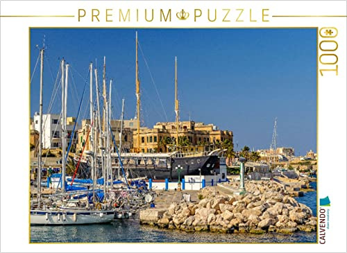 CALVENDO Puzzle Segelboote in der Msida Yacht Marina | 1000 Teile Lege-Größe 64 x 48 cm Foto-Puzzle für glückliche Stunden