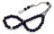 Gebetskette Tesbih Tasbih Tespih Misbaha Subha 33, 28cm, Muslimisches Islamic Rosenkranz Prayer Anbetungszubehör Halbedelstein Onyx Schawarz Perlen Kugel 8mm