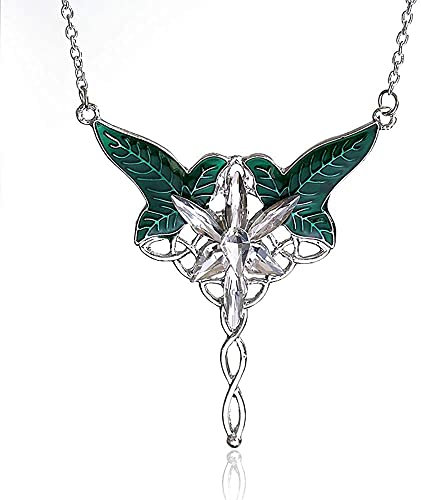 Elfenblatt, Aragorn Arwen, Abendstern-Anhänger, Elbischer Schmuck für Damen, Metall