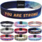 juma - glaubensband | Verschiedene Größen | Energie- & Motivations-Armbänder, Aus Stoff, Inspirierende Glücksbringer für Kinder, Damen, Herren (M - 17 cm, Your are strong)