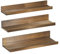 piorlado Wandregal, Holz Schweberegal, U-Form Wandboard 3er-Set, Rustikales Hängeregal für Wohnzimmer, Schlafzimmer, Küche, Badezimmer, Büro