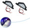 2pcs 6 LED Rear Tail License Number Plate Light Lamp Truck Trailer Super Bright