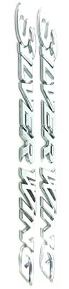 Adesivi in ABS con Logo del Corpo del Motociclo per Honda Silver Wing GT 250 400 600 Decalcomanie Dell'autoadesivo Dell'emblema del Distintivo Decorare (Color : 3D Chrome Decals B)
