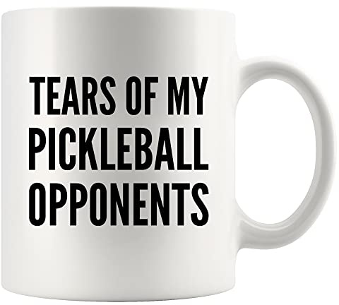 Panvola Tears of My Pickleball Opponents Sports Gift Ceramic Mug 11oz White