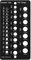 Schraubenlehre Bohrerlehre,CEIEVER Schraubenlehre Bohrerlehre 1–13 mm 1/16–1/2 Zoll Bohrerschablone messen Edelstahl-Bohrlehre für metrische Muttern,Schrauben und Gewinde (Imperial+Metrisch-Schwarz)