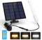 Aigostar Luce Solare Led Esterno con Telecomando 50W 500LM Lampade da Esterno solari IP65 Impermeabile Tubo Solare Esterno T8,temperatura colore regolabile 3000K/4000K/6500K, Lunghezza cavo 3M