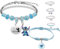 Guidre 2 Stücke Anime Verstellbares Armband Cartoon Bettelarmband,Cartoon Verstellbares Bettelarmband Blau Cartoon Armband für Mädchen Geburtstags und Weihnachtsgeschenke (A)