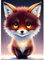 EOBROMD Diamond Painting Erwachsene Fuchs, 5D Diamant Painting Bilder Erwachsene, DIY Diamant Painting Bilder Diamant Malerei Tiere Set für Wanddekoration 30x40cm