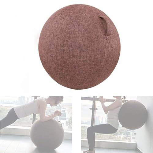 zalati Yoga-Ball-Abdeckung, 54,9 cm, Gymnastikball-Schutz, Balance-Ball-Schutz, Sitzball-Stuhl-Hülle für Yoga, saubere Pflegeprodukte – Braun
