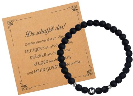 Geburtstagsgeschenk Für Freundin Armband Damen Perlen Geschenkideen Weihnachten Aufmunterung Geschenke Armband Mit Buchstaben M Positive Geschenk Für Tochter Schwester