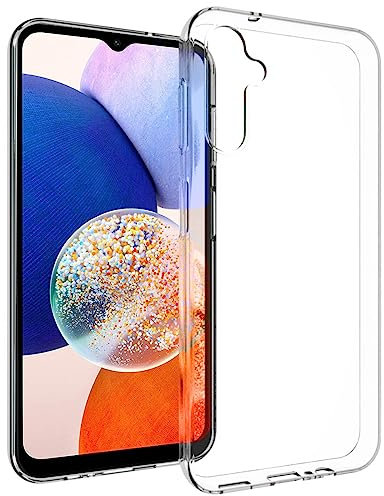 ACCEZZ kompatibel mit Samsung Galaxy A14 (4G), Samsung Galaxy A14 (5G) Hülle – Clear Backcover Silikon Case – Softcase Handyhülle in Transparent/Durchsichtig [Dünn, Anti-Rutsch]