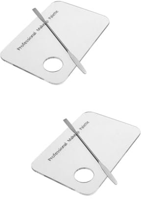 FRCOLOR 2 Piezas acero inoxidable espátula metálica herramientas para uñas artilugios de maquillaje metal espatulas espátula para uñas clavo Acrílico paleta herramientas de manicura