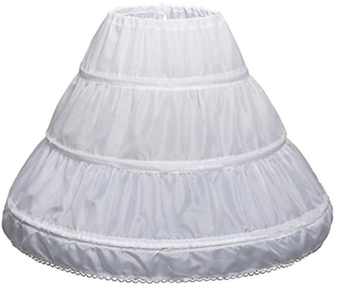 Petticoat Reifrock,halber Slip Mädchen Petticoat 3 Ringe Blumenmädchen Reifrock Petticoat Underskirt Petikot Pettycoat Skirt Peticotkleid Mädchen
