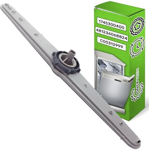 Brazo Rociador Superior para Lavavajillas con Código Original 1745300400 481236068824 C00312999 para Beko para Whirlpool para Indesit - Garantía de 5 Años - ONIX TECH