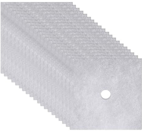 20 Stück Filter für Maico ZF 60/100 und ER-AP/APB 0093.0680 Lüftungsanlage, 135 x 135 mm Ø 22 mm Staubfilter Filterklasse G2 Luftfilter Ersatzfilter