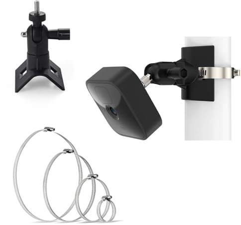 Blink Camera Pole Montagehalterung, Die Neue Blink Outdoor Blink Outdoor 4 Blink XT2 Wandhalterung von, anwendbarer Rohrdurchmesser Größe 30 mm - 200 mm (1,18-7,87 Zoll)-schwarze Farbe