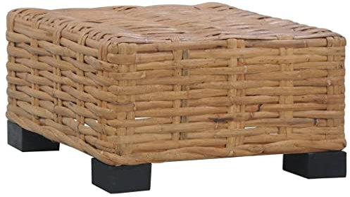 AJJHUUKI Outdoor-Sitzgruppe, Sektionalsofa, Couchtisch, 47 x 47 x 28 cm, natürliches Rattan