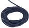 sourcing map Twisted Cord Trim, 5 Yard 5mm 3-Ply Twine Braided Rope Shiny Thread String for Craft Gift Bag Curtain Christmas Decor, Navy Blue - 5m