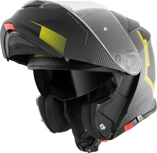 Bogotto H271 Wayke Klapphelm, schwarz matt/gelb, M