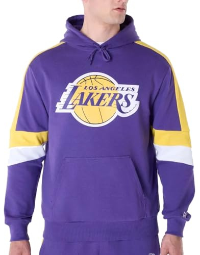 Los Angeles Lakers Hooded Pullover - LS Felpa con Cappuccio Unisex - Adulto