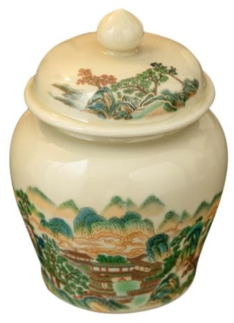 HOLIDYOYO Seal Freshness Teedose Luftdichte Abdeckung Aufbewahrung Dekoratives Teeglas Für Puerh-Tee