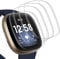 4 Stück Displayfolie Kompatibel für Fitbit Versa 4 Schutzfolie, Hoch Definition Folie für Fitbit Versa 4 Schutz Anti-Bläschen, Anti Kratzer Kompatibel für Fitbit Versa 3/4/Fitbit Sense Displayschutz