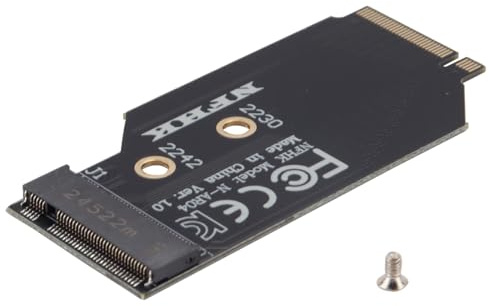 Enwye 2242 zu 2280 NVMe M.2 PCIe 4,0 Adapter Karte Kompatibel mit Leg-ion Gehen 2230/2242 NVMe Zu 2280 Erweiterung für Gaming Konsole Speicher Upgrade