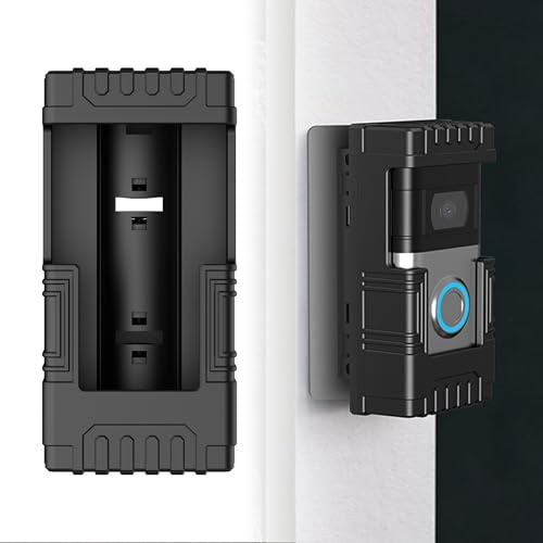 Anti-Theft No-Drill & Adjustable Angle Doorbell Mount – Compatible with Video Doorbell (Plus/3/2/1(2020-2021 Release/Pro-Pro2), Strong Adhesive Secure Doorbell Bracket for Homes &Flat