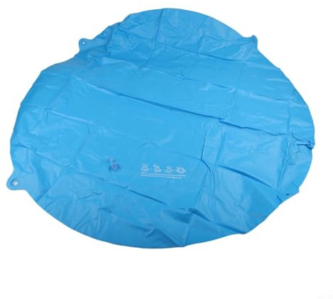 Almohada inflable circular para piscina hecha de PVC para invierno, diseñada para mantener piscinas de agua y escombros, ofrece un fácil inflado y almacenamiento (120 cm sin cuerda)