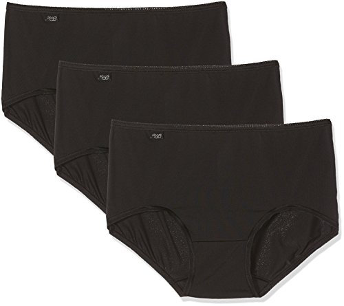 Sloggi Damen 24/7 Microfibre H Midi C3P, BLACK, 46