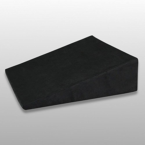 Fränkische Schlafmanufaktur Venenkissen viskoelastisch, Lagerungskissen, Beinkissen, Keilkissen, Farbe Schwarz