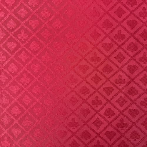 YH Poker Poker-Tischdecke, 274 x 152 cm, Rot